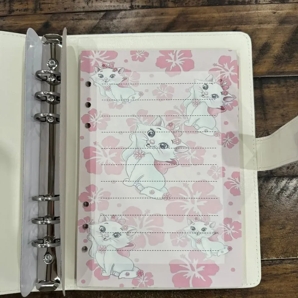 Marie Cat A5 Binder with matching printed paper